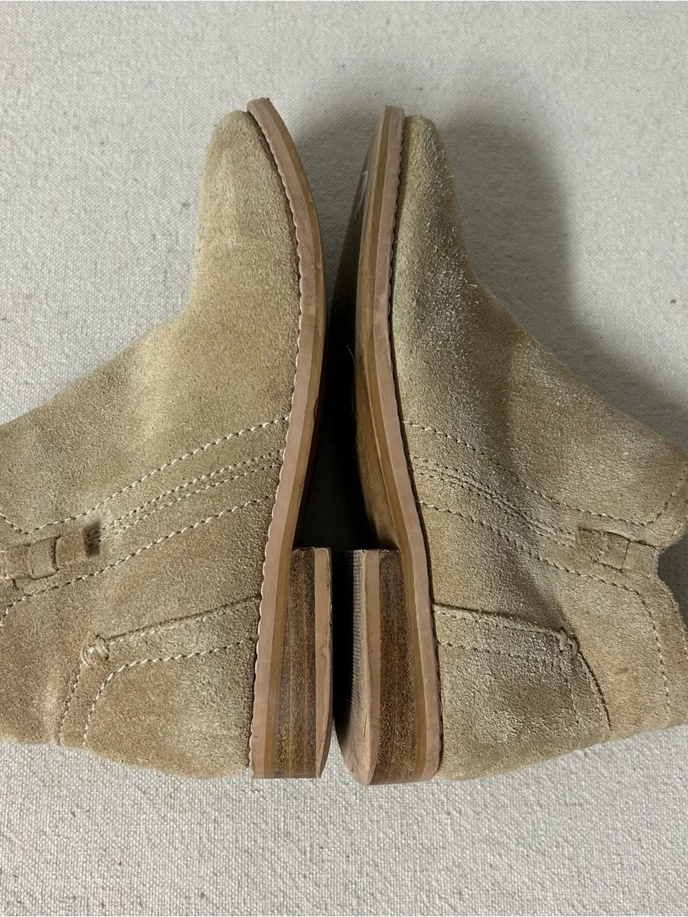 Jack Rogers Booties Girl’s 11 Beige Suede Leather